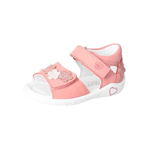 PEPINO Ricosta Mädchen Sandalen Tildi,Kinderschuhe,WMS:Mittel,offene Schuhe,Sandaletten,Klettverschluss,Kids,Strawberry (330),23 EU von PEPINO