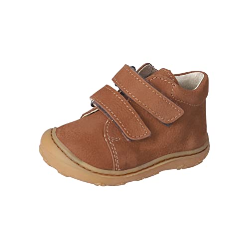 PEPINO Ricosta Mädchen und Jungen Lauflernschuh Chrissy,Boots,WMS:Mittel/Weit,Klettstiefel,Booties,Leder,Kids,junior,Curry (260),24 EU von PEPINO