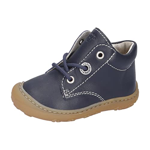 RICOSTA Unisex - Baby Stiefel CORY,Kinder Lauflernschuhe,WMS:Weit,lose Einlage,schnürstiefel,booties,leder,nautic (180),20 EU von RICOSTA