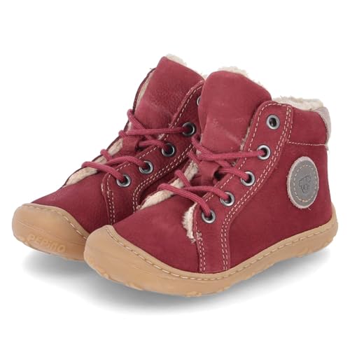 PEPINO 50 1202402/371 Boot mit Warmfutter Rauleder Unisex in rot - Gr. 21 von PEPINO