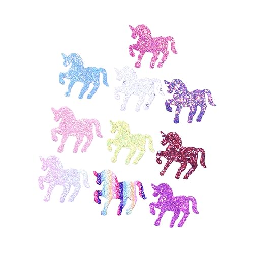 PEPLAYTAL 10stücke Teiliges Glitzer Einhorn Haarspangen Für Mädchen Bunte Glänzende Haarschmuck Accessoires Für Partys Und Besondere Anlässe von PEPLAYTAL