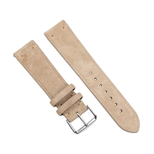PEPLAYTAL 1Stück Retro Rindsleder Uhrenarmband Austauschbares Armband für Herren Hochwertiges Cowhide mit Exzellentem Handwerk für Freizeit Formelle Anlässe von PEPLAYTAL