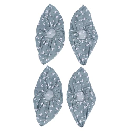 PEPLAYTAL 2 Paare Waschbare Atmungsaktive Dicke Baumwoll Schuhüberzüge mit Rutschfester Sohle für Damen und Herren Strapazierfähiger Innenbereichs Staub und Schmutzschutz Grün von PEPLAYTAL