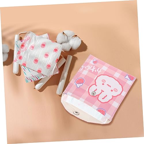 PEPLAYTAL 2 Stück Sanitary Napkin Storage Bag Große Kapazität Pu Material Reißverschluss Multifunktionale Münztasche Hygienische Aufbewahrung für Mädchen Praktisch und Langlebig Tragbar für von PEPLAYTAL
