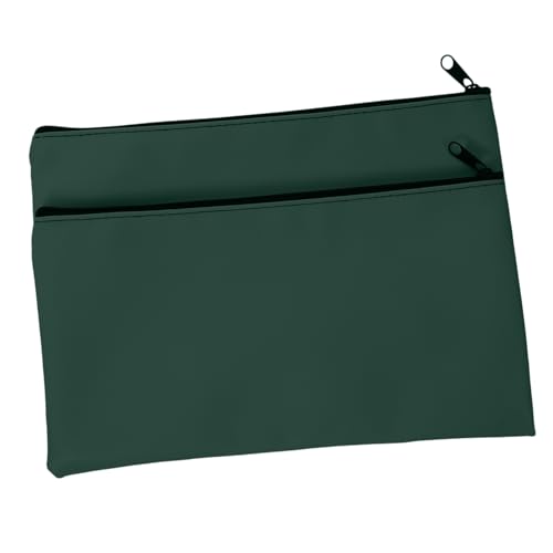 PEPLAYTAL 2 Stück Teiliges Pu Leder Geldbeutel mit Reißverschluss Robuste Geldtaschen für Bargeld Schecks Quittungen Vielseitige Aufbewahrungstasche Langlebig und Sicher für Bank Schule und von PEPLAYTAL