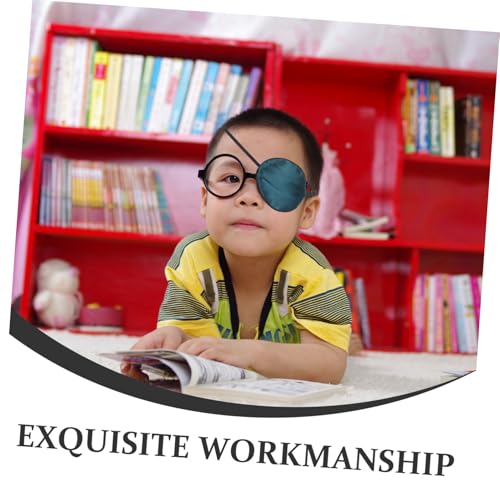 PEPLAYTAL 2 Stück Verstellbare Piraten Augenklappe Einäugige Augenabdeckung für Erwachsene Lichtblockierend und Wiederverwendbar für Amblyopie Therapie und Piratenkostüm Zubehör von PEPLAYTAL