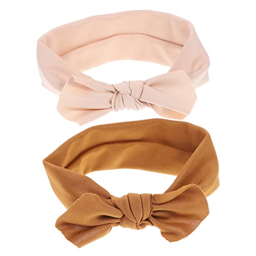 PEPLAYTAL 2stücke Haarband Mit Schleife Für Mädchen Elastische Kopfbedeckung Aus Weichem Material Für Neugeborene Feiern Und Fotoshootings von PEPLAYTAL