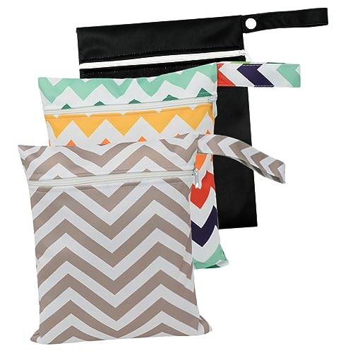 PEPLAYTAL 3 Stück Teiliges Mittlere Wasserdichte Wickeltasche Reißverschluss Multifunktionale Tragbare Aufbewahrungstasche für Windeln und Kosmetik für Junge Mädchen und Outdoor Einsatz von PEPLAYTAL