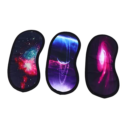 PEPLAYTAL 3 Stück Teiliges Satin Schlafmaske Weiche Leichte Augenklappen zur Lichtblockierung Bequem und Flexibel für Reisen Zuhause Büro Damen und Herren Waschbar Komfortabel von PEPLAYTAL