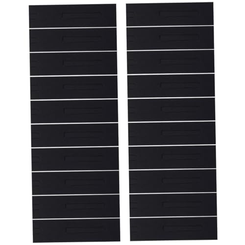 PEPLAYTAL 30 Stück Teiliges Faltbare Stiftbox aus Kraftpapier mit Sichtfenster Papier Stifthalter in Schwarz Leichte und Praktische Stifteverpackung für Schule Büro und Geschenk von PEPLAYTAL