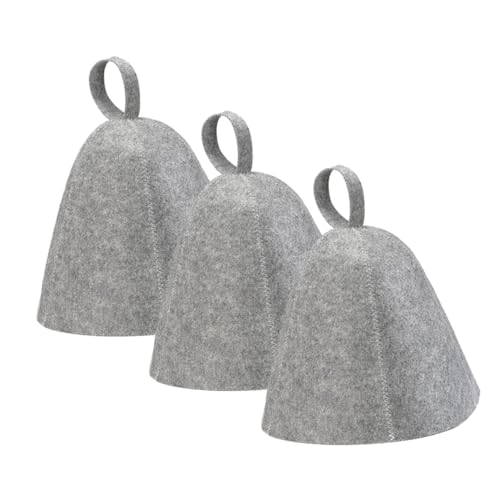 PEPLAYTAL 3stücke Saunahut Aus Filz Wasserabsorbierend Und Bequem Für Damen Und Herren Wiederverwendbar Sauna Zubehör Für Zuhause Und Spa von PEPLAYTAL