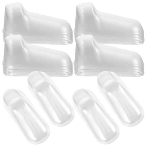 PEPLAYTAL 40 Stück Teiliges Transparente PVC Babyschuh Display Ständer Stabile Fußmodelle für Junge Mädchen Schuhe und Socken Strapazierfähige Schuhformer für Ladenauslage und Heimgebrauch von PEPLAYTAL