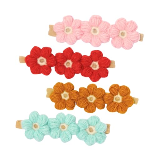 PEPLAYTAL 4stücke Teiliges Haarband Blumen-design Stilvolle Accessoires Für Neugeborene Kleinkinder Und Mädchen Für Partys Und Fotoshootings von PEPLAYTAL