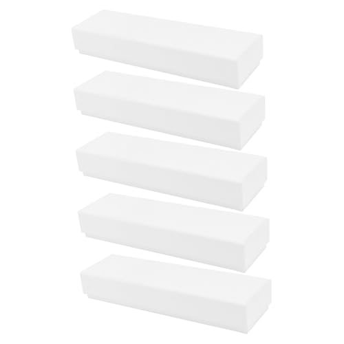 PEPLAYTAL 5 Stück Teiliges Stifteetui aus Dickem Papier mit Schwammpolster Rechteckige Aufbewahrungsbox für Stifte und Schreibwaren Leichtes Praktisches für Schüler und Bürogebrauch von PEPLAYTAL