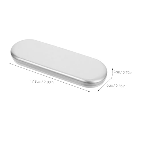 PEPLAYTAL 5 Stück Teiliges Zinnblech Stiftebox mit Klappdeckel Kompakte Aufbewahrungsbox für Stifte und Bürobedarf Stilvoller Portabler Bleistiftbehälter Geeignet für Schule und Büro von PEPLAYTAL