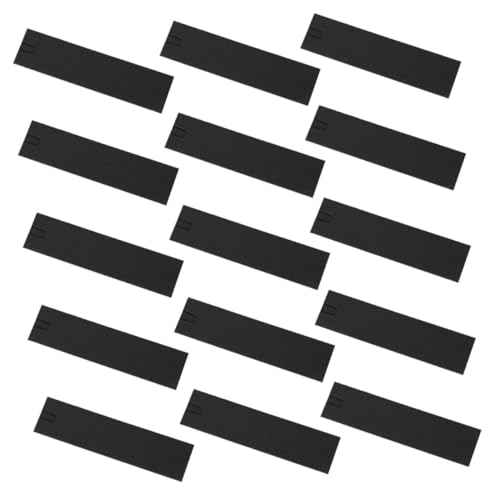 PEPLAYTAL 50 Stück Papier Stift Hüllen mit Sichtfenster Schwarze Kartonhalter für Füllfederhalter Bleistift Verpackung Geschenkboxen für Schüler und Schreibwaren Organizer von PEPLAYTAL