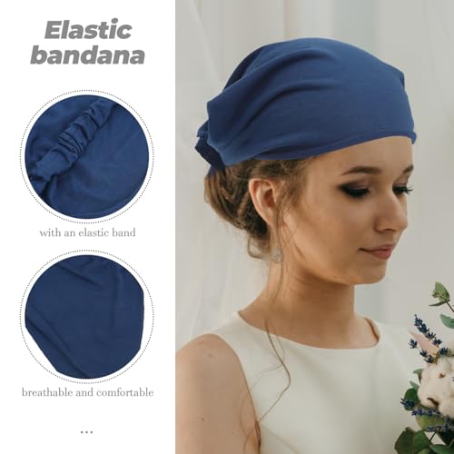 PEPLAYTAL 6 Stück Teiliges Elastisches Bandana Damen Großer Boho dreiecksschal Rutschfestes Haarband in Farben Vielseitiger Haarschmuck für Frauen und Mädchen Bequem und Hautfreundlich von PEPLAYTAL
