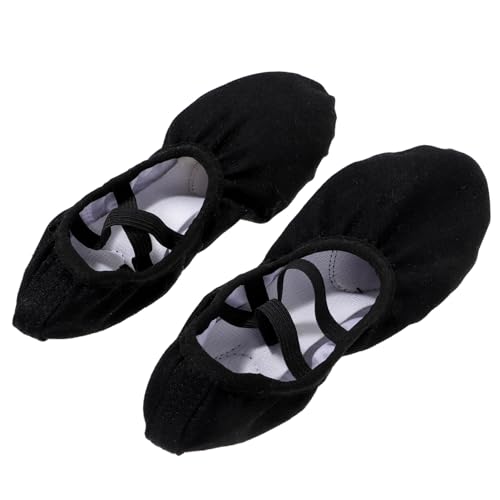 PEPLAYTAL Ballettschuhe Mädchen rutschfeste Tanzschläppchen Atmungsaktive Yoga Ballerinas mit Elastischem Leicht und Tragbar für Balletttraining und Tanzstudio Nutzung von PEPLAYTAL