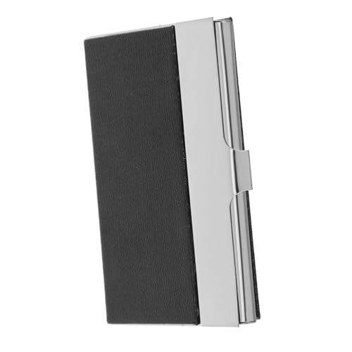 PEPLAYTAL Edelstahl Visitenkartenetui Business Card Holder mit Sicherem Verschluss Tragbarer Metall Kartenhalter für Büro und Beruf Robustes Stilvolles Design Geeignet für Herren und Damen von PEPLAYTAL