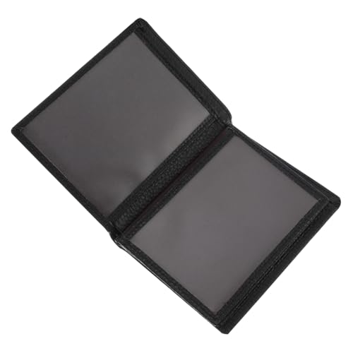 PEPLAYTAL Leder Kartenetui Schwarz Multifunktional Kreditkartenhalter für Ausweise Bankkarten mit Großem Fassungsvermögen Praktisch und Leicht für Alltag Reisen Shopping von PEPLAYTAL