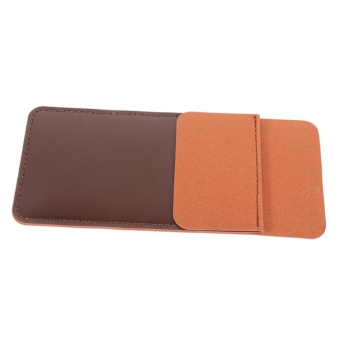 PEPLAYTAL Ledertasche für Männer Stiftetui mit Großem Fassungsvermögen Robuste Federmappe zur Stiftaufbewahrung und Schutz Praktische Pen Sleeve für Büro und Unterwegs Kaffeebraun von PEPLAYTAL