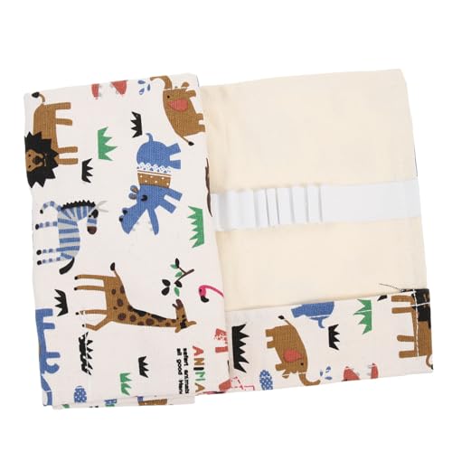 PEPLAYTAL Leinwand Stifterolle Roll Up Pencil Holder mit Fächern Multifunktionale Aufbewahrung für Buntstifte Farbstifte und Pinsel Platzsparend und Tragbar für Künstler und Schüler von PEPLAYTAL