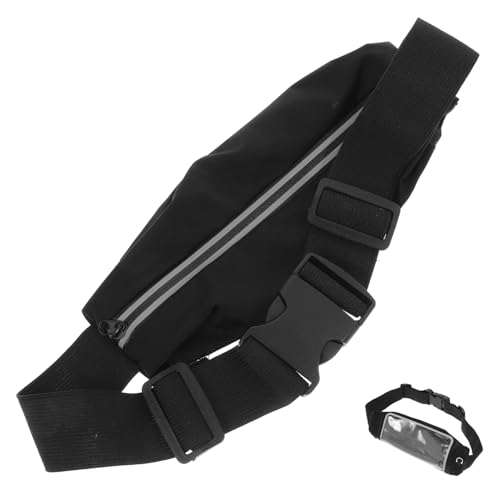 PEPLAYTAL Reflektierende Verstellbare Laufgürtel Bauchtasche mit Elastischem für Herren und Damen wasserdichte Outdoor Hüfttasche zum Laufen Wandern Radfahren und Nachtaktivitäten von PEPLAYTAL