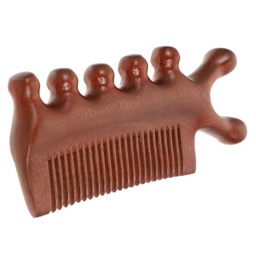 PEPLAYTAL Sandelholz Massagekamm mit Breiten Zähnen Antistatisch Langlebig und Tragbar Entwirrt Sanft und Fördert Kopfhautpflege für Frauen und Männer zu Hause von PEPLAYTAL