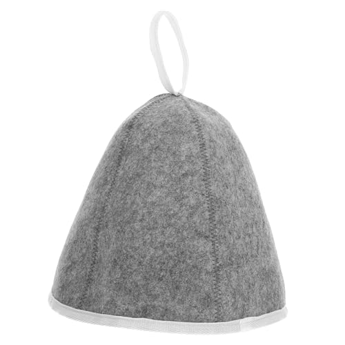PEPLAYTAL Thickened Felt Sauna Hat Für Damen Und Leicht Und Atmungsaktiv Absorbiert Wasser Für Sauna Und Dampfbad Mit Weißen Rändern Praktisch Und Tragbar von PEPLAYTAL