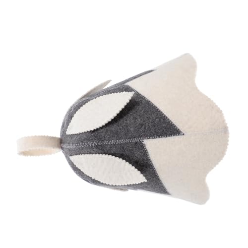 PEPLAYTAL Saunahut aus Filz Blattform Unisex Sauna Mütze Wärmeschutz Dampfbad Hut für Damen Herren Langlebig Kompakt Isolierend für Dampfbad Spa und Heimsauna Tragbar und Bequem von PEPLAYTAL