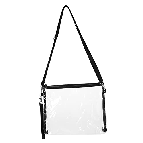 PEPLAYTAL Transparente Crossbody Tasche Stadion Genehmigt Verstellbar Leicht Reißverschluss Geeignet für Konzerte Sportveranstaltungen Reisen Damen und Herren Klare Umhängetasche Praktische von PEPLAYTAL
