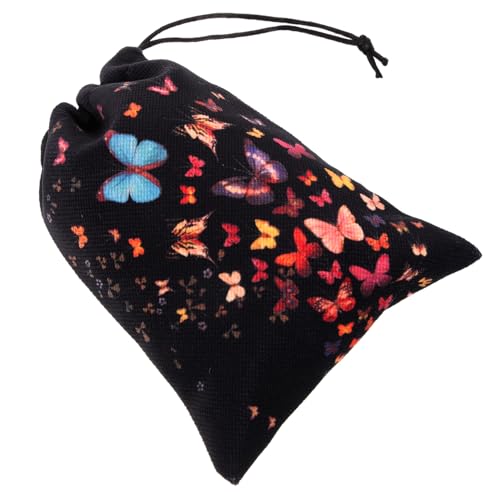 PEPLAYTAL Velours Tarot Karten Tasche Kordelzug Beutel für Tarot Kartenaufbewahrung Flexibler und Langlebiger Kartenhalter mit Dekorativem Design Praktisch für Anfänger und Profis von PEPLAYTAL