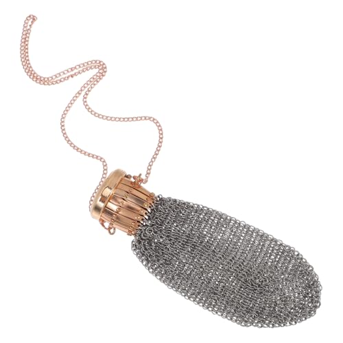 PEPLAYTAL Vintage Coin Purse Metallnetz Geldbörse für Damen Stabiles Mesh Tragbarer Mini Münzorganizer mit Drehverschluss Wechselgeld Portemonnaie für Reisen und Alltag von PEPLAYTAL