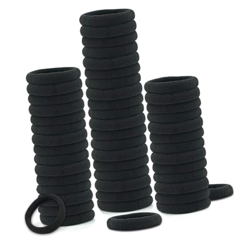 100 Stück hochelastische Haarbänder Pferdeschwanz-Halter, Haarringe, Fitness-Haargummis für tägliche Aktivitäten und Sport von PEPWE