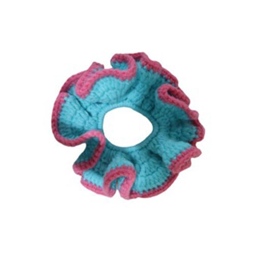 Baumwoll-Strick-Haargummis mit Farbkontrast, stilvolles Haar-Accessoire, modische Haargummis für verschiedene Anlässe von PEPWE