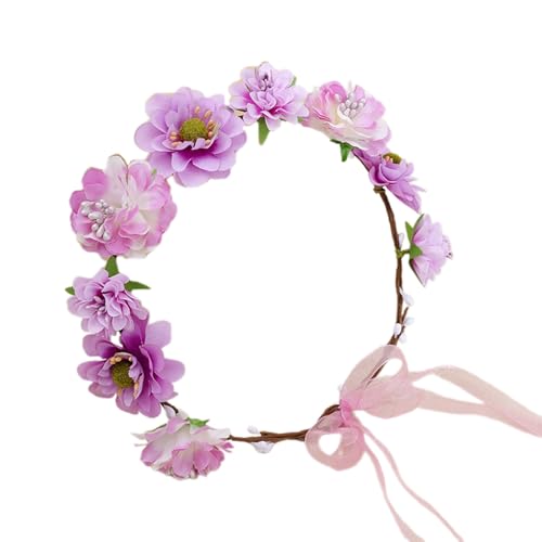 Braut-Stirnbänder, Blumen-Haarbänder, Blumen-Girlanden, Krone, Haarkranz, Brautblumenkrone für Hochzeit von PEPWE