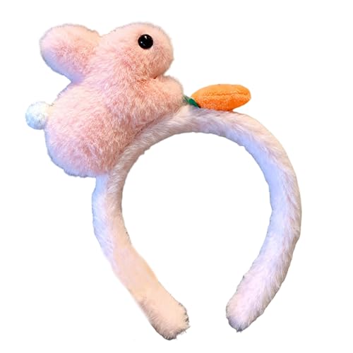 Einzigartiges Haar-Accessoire mit Cartoon-Charakter, weich und bequem, Kaninchen-Stirnband, verstellbare Kopfbedeckung für jugendliche Mode von PEPWE