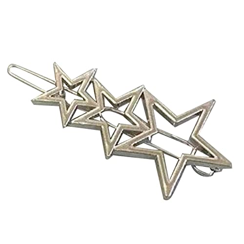 Haarspange in Stern- / Herzform, metallisch, hohl, für Damen, Geburtstag, Party, Karneval, Haarnadel Haarspange in Stern- / Herzform, metallisch, hohl, für Damen, Geburtstag, Party, Karneval, Haarnadel von PEPWE