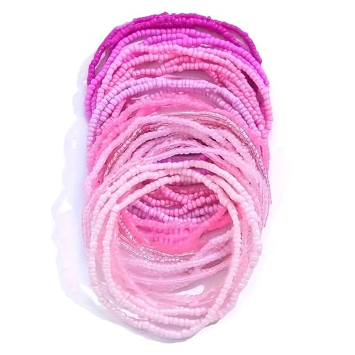 PEPWE Leuchtendes Glasperlen-Set, 30 bunte Perlen, Fußkettchen, Handkette für modische Frauen von PEPWE