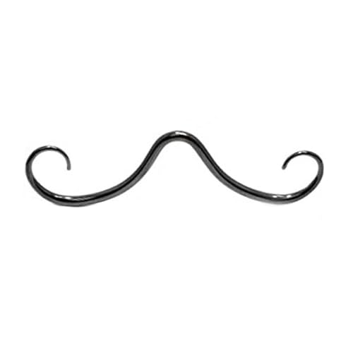 Septum Schnurrbart Nasenringe Edelstahl Ohrstecker Mode Creolen Piercing Schmuck für Männer und Frauen Schnurrbart Körperpiercing Zubehör Mode Einzigartig von PEPWE