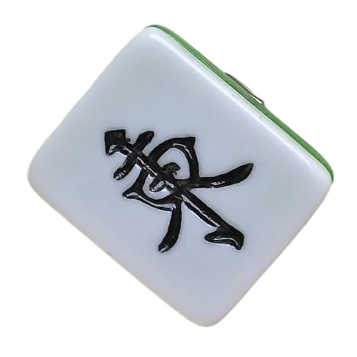 Stilvolle Haarnadel aus Harz, Mahjong-Form, Glück, Persönlichkeit, Haarnadel für Spieleliebhaber und Trendsetter von PEPWE