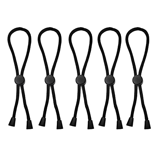 Verstellbare Haargummis für natürliches, lockiges Haar, Haarband für dickes Haar, Afro-Pferdeschwanz, lockiges Haar, 5 Stück von PEPWE