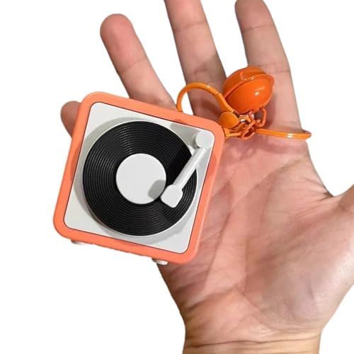 Vintage Plattenspieler Schlüsselanhänger mit Funktion für dekorative und praktische tägliche Verwendung Vintage Plattenspieler Schlüsselanhänger mit Funktion für dekorative und praktische tägliche Verwendung von PEPWE