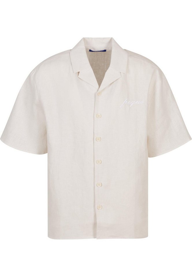 PEQUS Langarmhemd PEQUS PEQUS Chest Logo Linen Shirt (1-tlg) von PEQUS