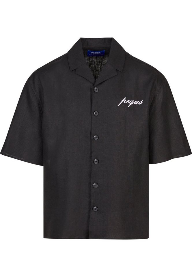 PEQUS Langarmhemd PEQUS PEQUS Chest Logo Linen Shirt (1-tlg) von PEQUS