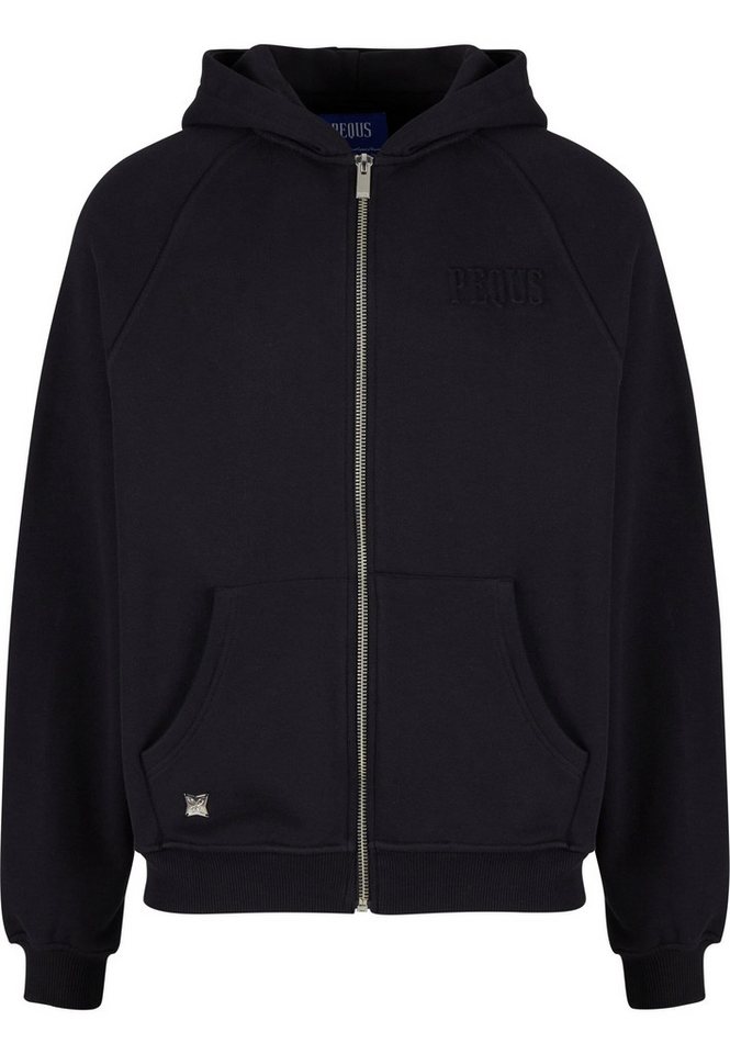 PEQUS Outdoorjacke PEQUS PEQUS Debossed Logo Zip-Cardigan (1-St) von PEQUS