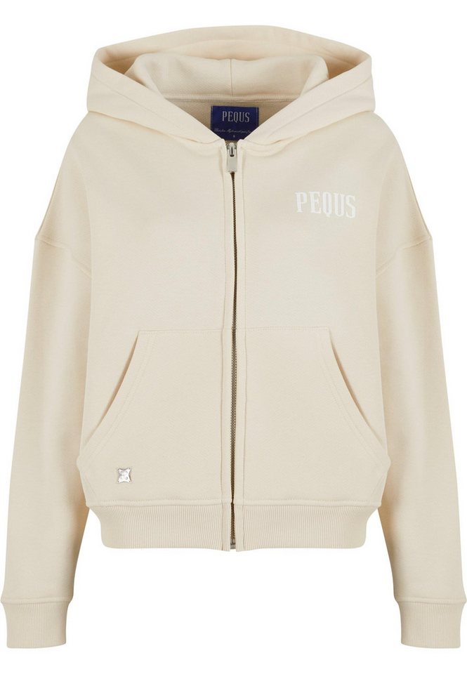 PEQUS Sweatjacke PEQUS PEQUS Back Logo Zip-Hoodie Almond von PEQUS