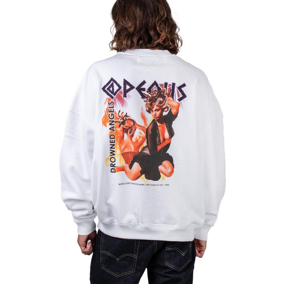 PEQUS Sweatshirt Pequs Drowned Angels Graphic Sweater PEQUS Sweatshirt Pequs Drowned Angels Graphic Sweater von PEQUS