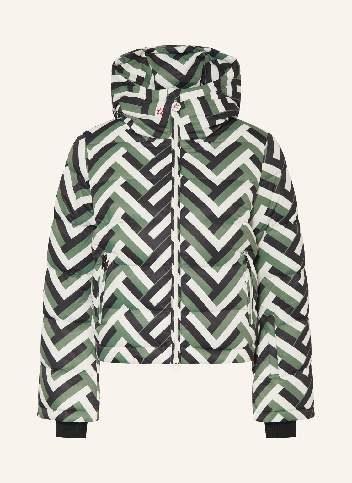 Perfect Moment Daunen-Skijacke Polar Flare gruen von PERFECT MOMENT