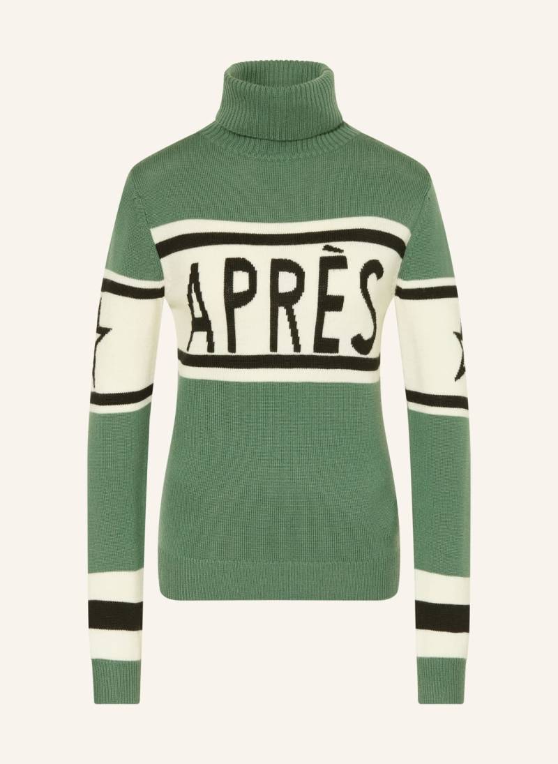 Perfect Moment Pullover Apres Aus Merinowolle gruen von PERFECT MOMENT